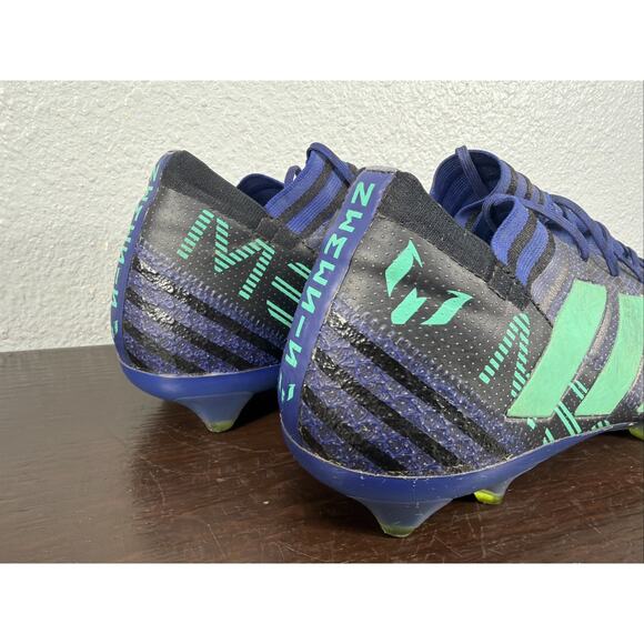 RARE Adidas Nemeziz 17.1 FG Messi Soccer Cleats Mens Size 11.5 CP9029 Blue main image 4